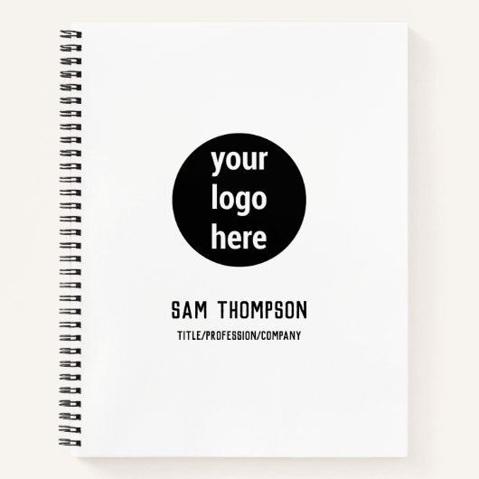 Firmenlogo Moderne Minimalistische Social Media-Ic Notizblock (Vorderseite)