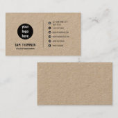 Firmenlogo Moderne Minimalistische Social Media-Ic Visitenkarte (Vorne/Hinten)