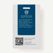 Firmenlogo | Moderne Mitarbeiter BA Ausweis (Rückseite)