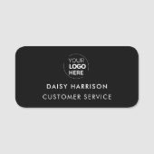 Firmenlogo | Moderne Mitarbeiter Namensschild (Vorderseite)