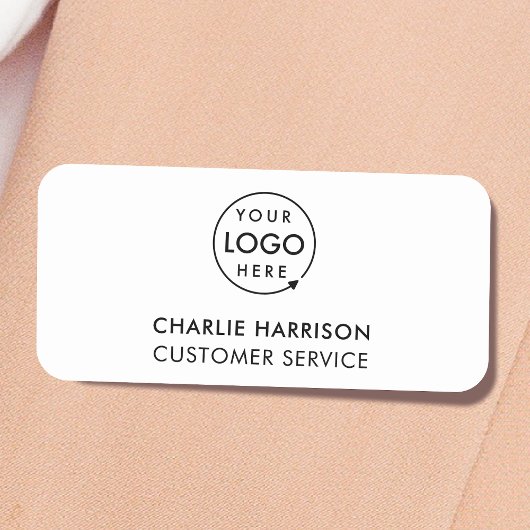 Firmenlogo | Moderne Mitarbeiter Namensschild