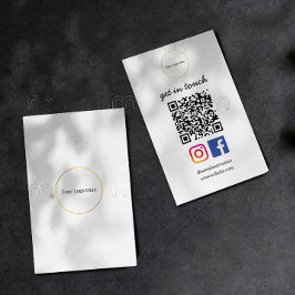 Firmenlogo | Moderne QR-Code-Sozialvorlage Visitenkarte