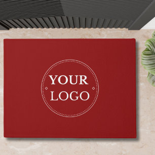 Firmenlogo Moderne rote Werbung Fußmatte