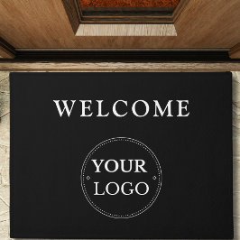 Firmenlogo Moderne schwarze Werbung Fußmatte