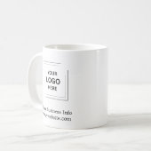 Firmenlogo | Moderne Unternehmensförderung Kaffeetasse (Vorderseite Links)