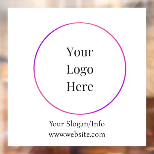 Firmenlogo | Moderne Unternehmensvorlage Fensteraufkleber (Blatt 2)