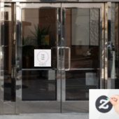 Firmenlogo | Moderne Unternehmensvorlage Fensteraufkleber (Büro Tür)