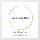 Firmenlogo | Moderne Unternehmensvorlage Fensteraufkleber (Blatt)