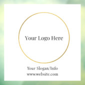 Firmenlogo | Moderne Unternehmensvorlage Fensteraufkleber (Blatt 3)