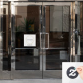 Firmenlogo | Moderne Unternehmensvorlage Fensteraufkleber (Büro Tür)