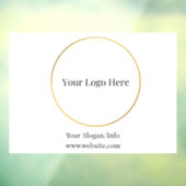 Firmenlogo | Moderne Unternehmensvorlage Fensteraufkleber (Blatt 3)