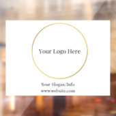 Firmenlogo | Moderne Unternehmensvorlage Fensteraufkleber (Blatt 2)