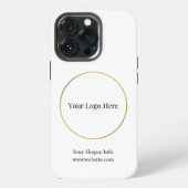 Firmenlogo | Moderne Unternehmensvorlage iPhone Hülle (Hinten)