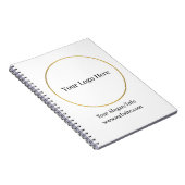 Firmenlogo | Moderne Unternehmensvorlage Notizblock (Rechte Seite)