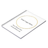 Firmenlogo | Moderne Unternehmensvorlage Notizblock (Linke Seite)