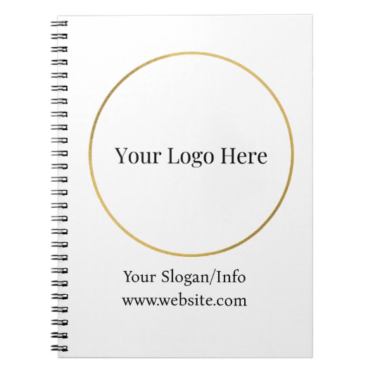 Firmenlogo | Moderne Unternehmensvorlage Notizblock (Vorderseite)