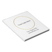 Firmenlogo | Moderne Unternehmensvorlage Notizblock (angewinkelt)