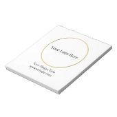 Firmenlogo | Moderne Unternehmensvorlage Notizblock (Rotiert)