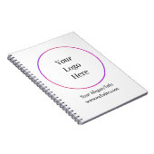 Firmenlogo | Moderne Unternehmensvorlage Notizblock (Rechte Seite)