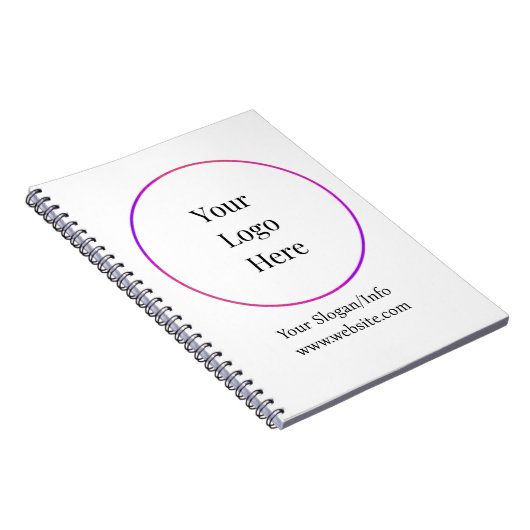 Firmenlogo | Moderne Unternehmensvorlage Notizblock (Rechte Seite)