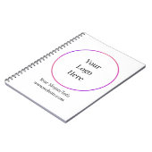 Firmenlogo | Moderne Unternehmensvorlage Notizblock (Linke Seite)