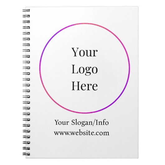 Firmenlogo | Moderne Unternehmensvorlage Notizblock (Vorderseite)