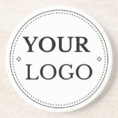 Firmenlogo Moderne Weihnachten Getränkeuntersetzer (Vorne)