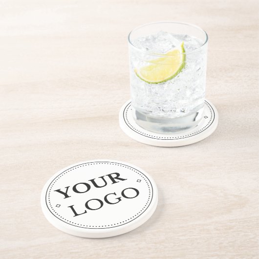 Firmenlogo Moderne Weihnachten Getränkeuntersetzer (Seite)