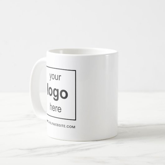 Firmenlogo Moderne Werbung Kaffeetasse (Vorderseite Links)