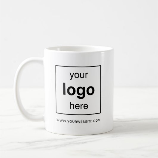 Firmenlogo Moderne Werbung Kaffeetasse (Links)