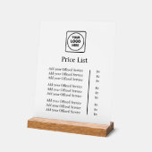 Firmenlogo | Moderner Beruflicher Zollpreis Acrylschild (Winkel)