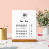 Firmenlogo | Moderner Beruflicher Zollpreis Acrylschild (Hochzeit)