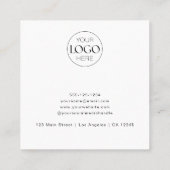 Firmenlogo Moderner Chic Vielen Dank Rabattkarte (Rückseite)