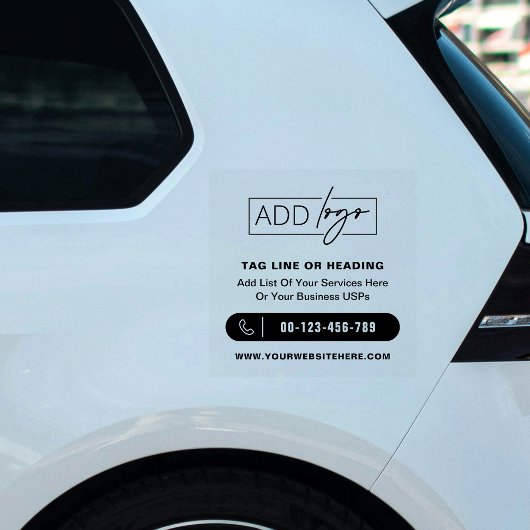 Firmenlogo Modernes, einfaches Fenster für Werbewa Aufkleber