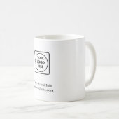 Firmenlogo | Modernes Minimal-Branding Kaffeetasse (VorderseiteRechts)