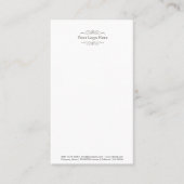 Firmenlogo | Modernes Minimalistisch Visitenkarte (Vorderseite)