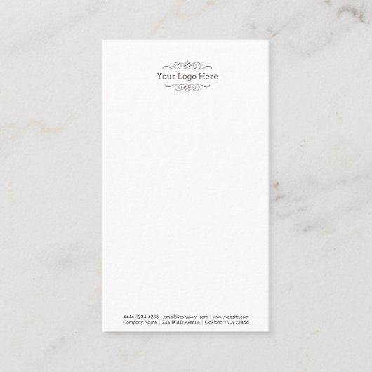 Firmenlogo | Modernes Minimalistisch Visitenkarte (Vorderseite)