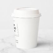 Firmenlogo | Modernes Minimalistisches, einfaches  Pappbecher (Links)
