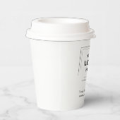 Firmenlogo | Modernes Minimalistisches, einfaches  Pappbecher (Rechts)
