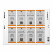 Firmenlogo Motto Anschrift QR-Code Grosser (Vorne)