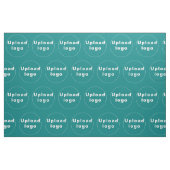 Firmenlogo Nahtloses Muster auf Aquamarinem Grün Stoff (Fat Quarter (45,7 x 55,9 cm))