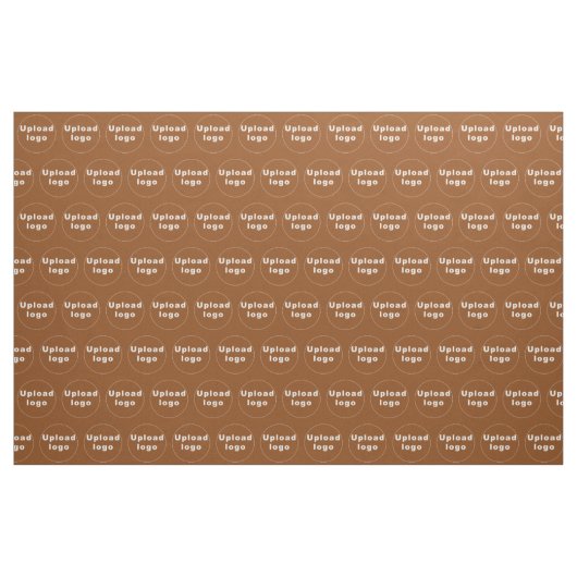 Firmenlogo Nahtloses Muster auf braunem Stoff (Yard (91,4 cm))
