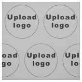 Firmenlogo Nahtloses Muster auf grauem Stoff (Muster)