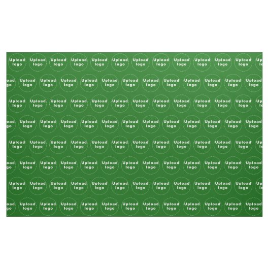 Firmenlogo Nahtloses Muster auf grünem Stoff (Yard (91,4 cm))
