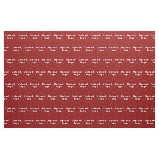 Firmenlogo Nahtloses Muster auf rotem Stoff (Yard (91,4 cm))