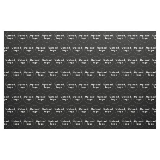Firmenlogo Nahtloses Muster auf schwarzem Stoff (Yard (91,4 cm))