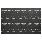 Firmenlogo Nahtloses Muster auf schwarzem Stoff (Fat Quarter (45,7 x 55,9 cm))