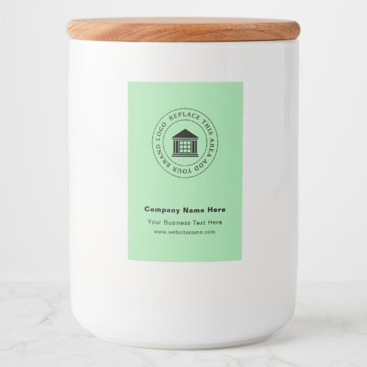 Firmenlogo | Name | Benutzerdefiniertes Lebensmitt Lebensmitteletikett (Vorderseite)