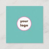 Firmenlogo Name einfach grüne Karte (Vorderseite)