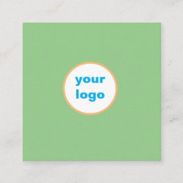 Firmenlogo Name einfach grüne Karte